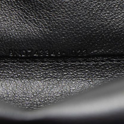 Saint Laurent Quilted Patent Leather Monogram Cassandre Chain Wallet H