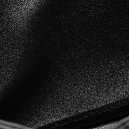 Saint Laurent Quilted Patent Leather Monogram Cassandre Chain Wallet H