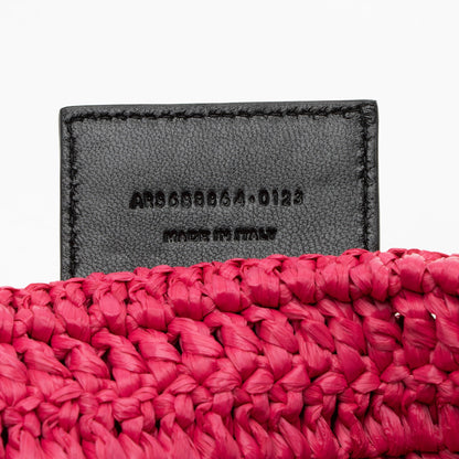 Saint Laurent Raffia Crochet Rive Gauche Tote
