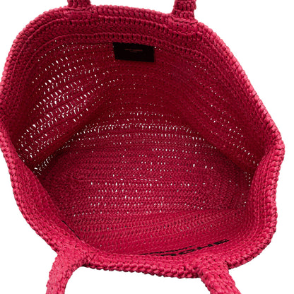 Saint Laurent Raffia Crochet Rive Gauche Tote