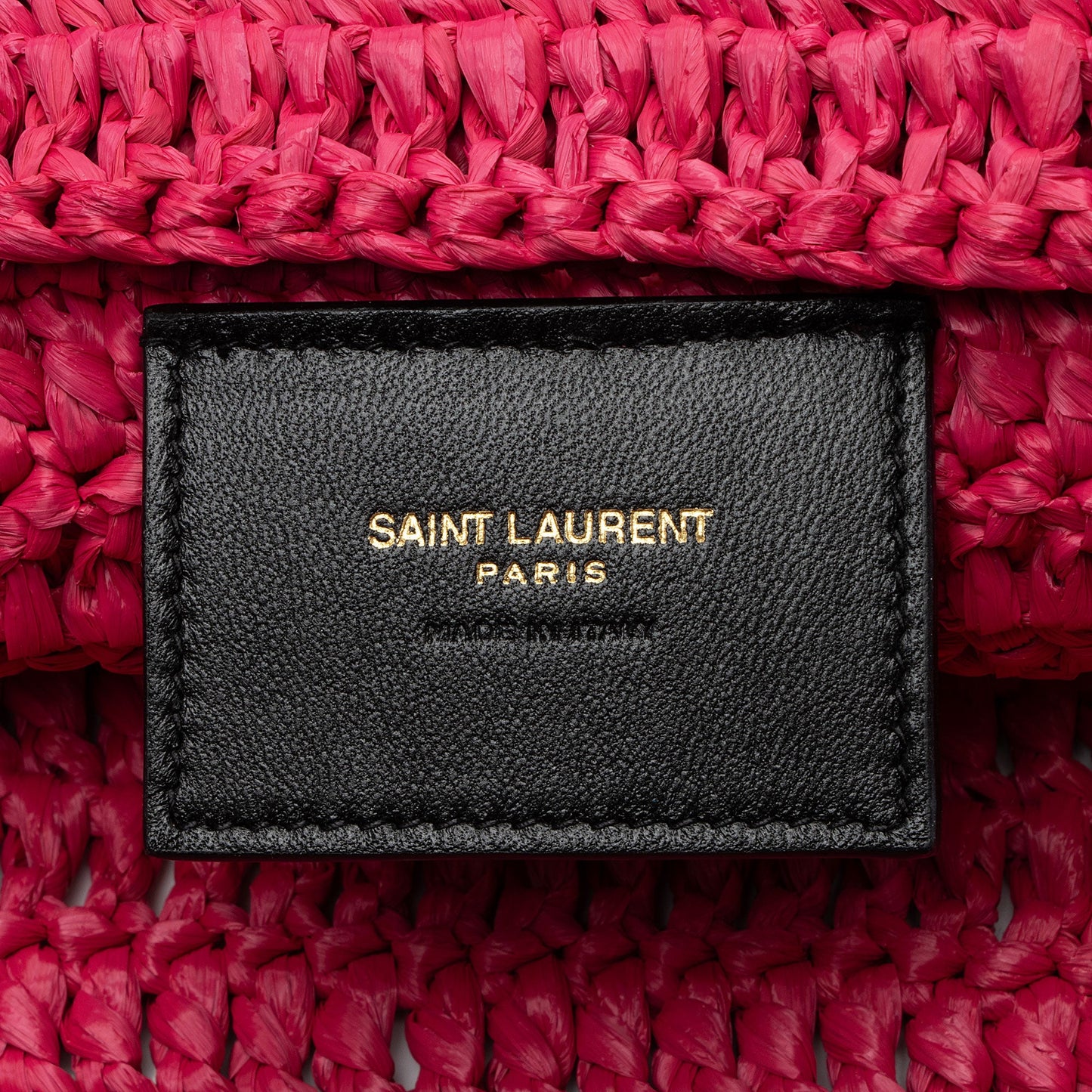 Saint Laurent Raffia Crochet Rive Gauche Tote