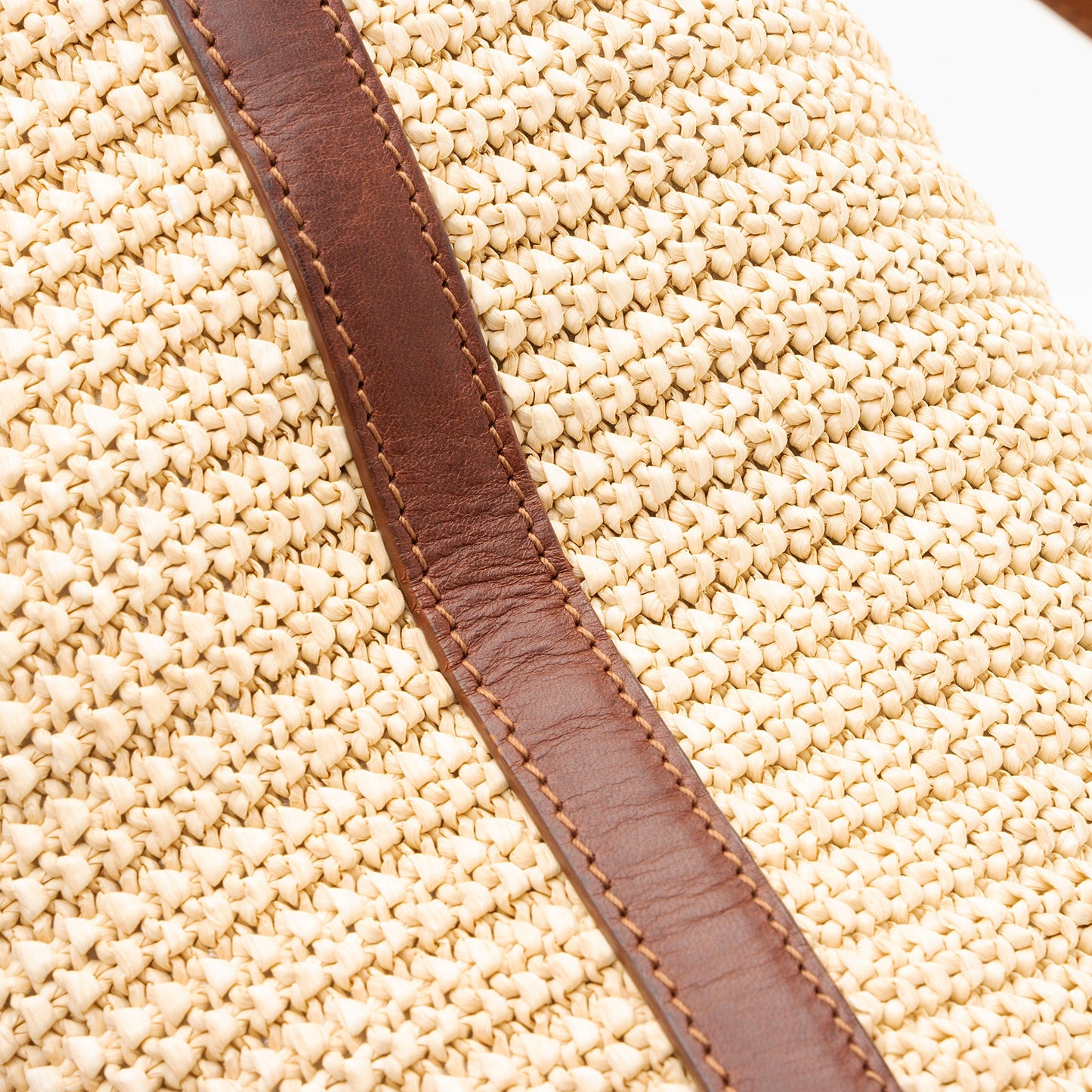 Saint Laurent Raffia Tassel Shopping Tote