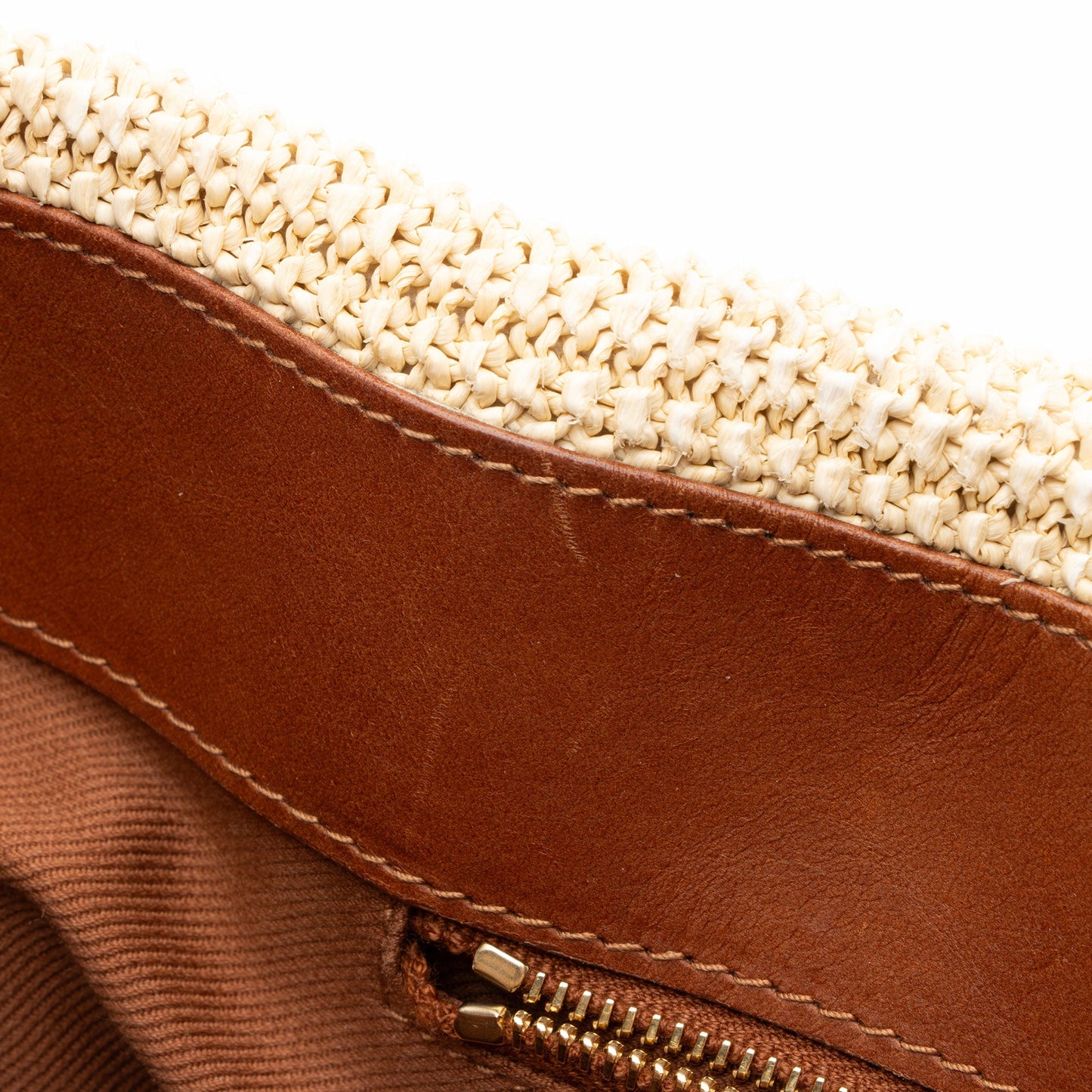 Saint Laurent Raffia Tassel Shopping Tote