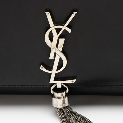 Saint Laurent Smooth Calfskin Monogram Kate Tassel Medium Shoulder Bag