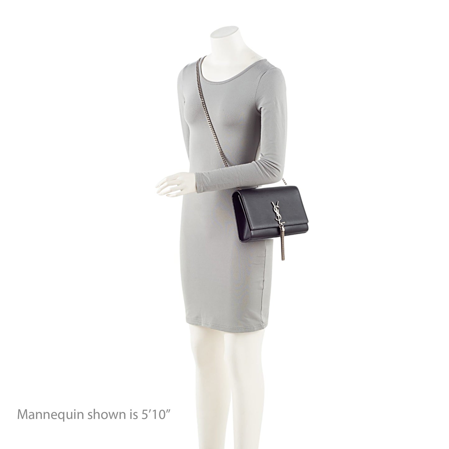 Saint Laurent Smooth Calfskin Monogram Kate Tassel Medium Shoulder Bag