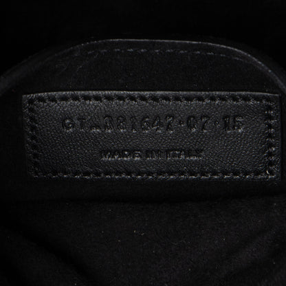 Saint Laurent Suede Fringe Emmanuelle Medium Bucket Bag