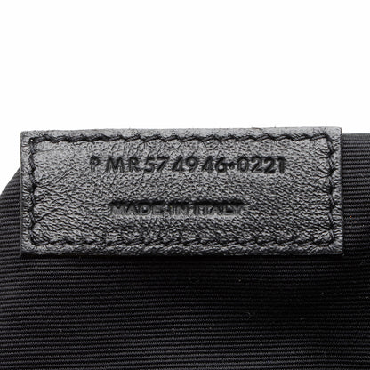 Saint Laurent Suede Monogram LouLou Chain Medium Shoulder Bag