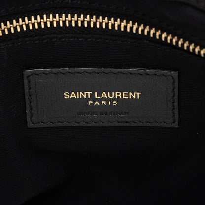 Saint Laurent Suede Monogram LouLou Chain Medium Shoulder Bag