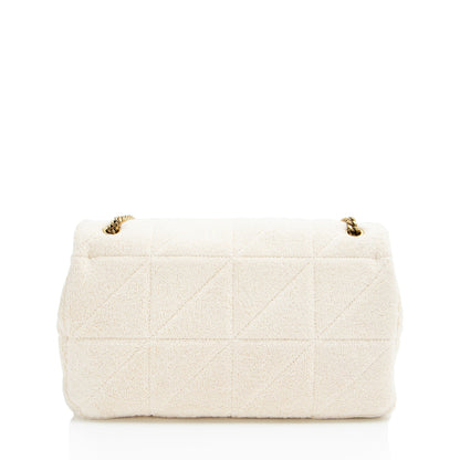 Saint Laurent Terry Cloth Monogram Jamie Medium Shoulder Bag
