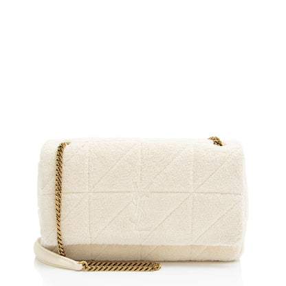 Saint Laurent Terry Cloth Monogram Jamie Medium Shoulder Bag