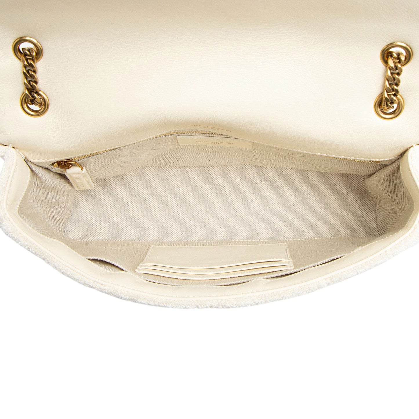 Saint Laurent Terry Cloth Monogram Jamie Medium Shoulder Bag