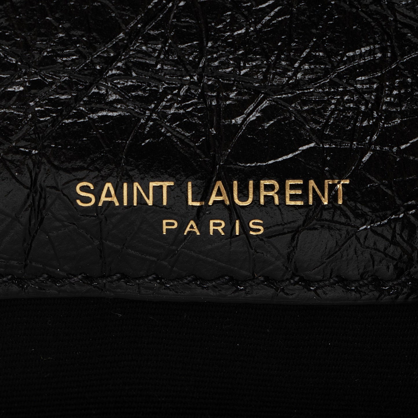 Saint Laurent Tweed Crinkled Leather Niki Baby Shoulder Bag