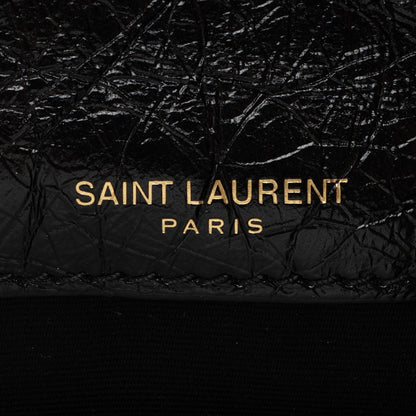 Saint Laurent Tweed Crinkled Leather Niki Baby Shoulder Bag