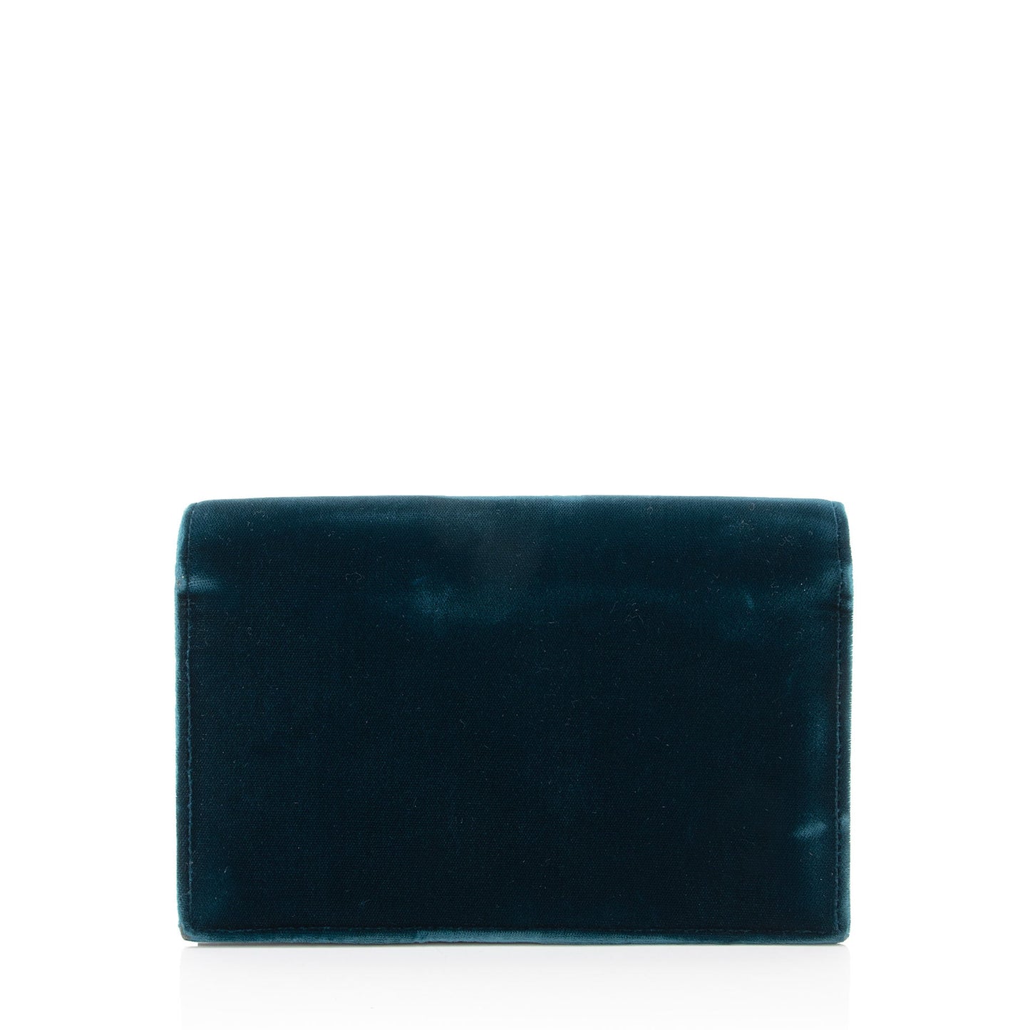 Saint Laurent Velvet Crystal Monogram Kate Tassel Chain Wallet Handbag