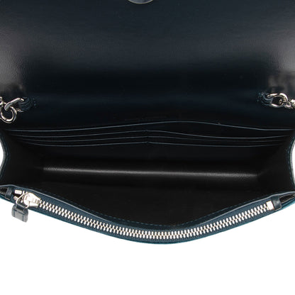 Saint Laurent Velvet Crystal Monogram Kate Tassel Chain Wallet Handbag