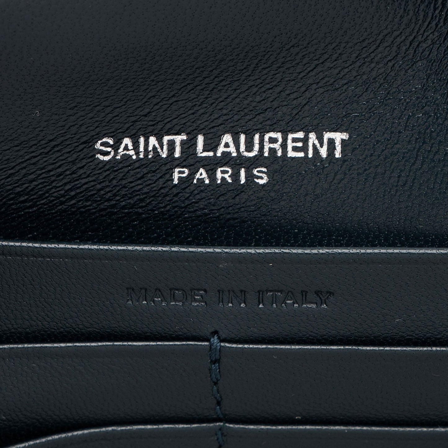 Saint Laurent Velvet Crystal Monogram Kate Tassel Chain Wallet Handbag