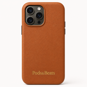 Pods&Beats Premium Tan Leather iPhone Case